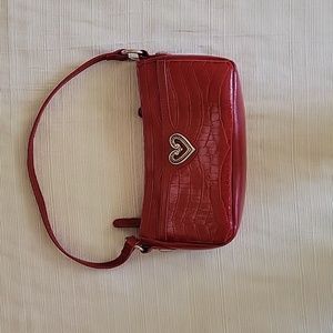 Red Heart Decor Pleather Purse